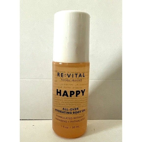 RE:VITAL Holistic Skincare HAPPY All-Over Hydrating Body Oil Roll-On 1 fl oz - Picture 3 of 3